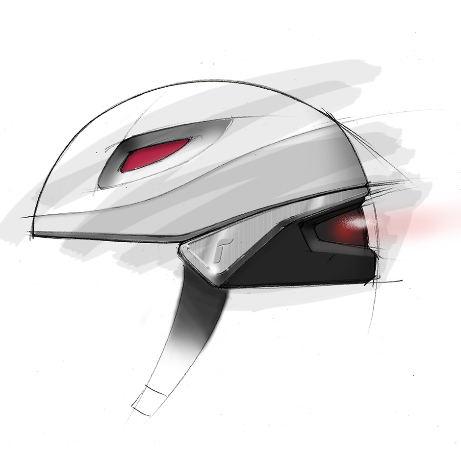 bike helmet concept design minimal language